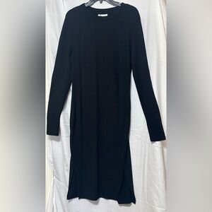 Elegant Black Long Sleeve Dress